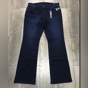 Kut Jeans High Rise Bootcut Jeans Size 18W  Womens Natalie Dark Wash Denim
